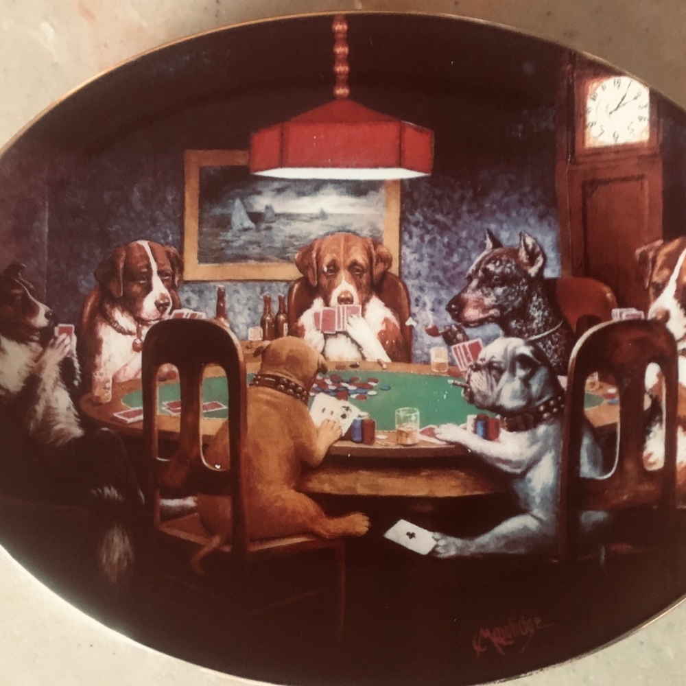An Ace In The Hole Plate Porcelain Ltd Ed HB4335